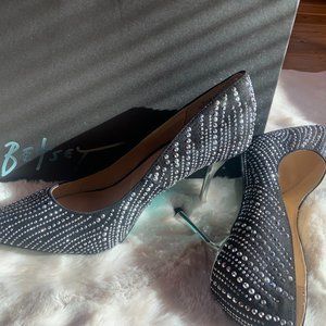 Betsy Johnson Pointed-toe Alesi Heel, Black 9.5